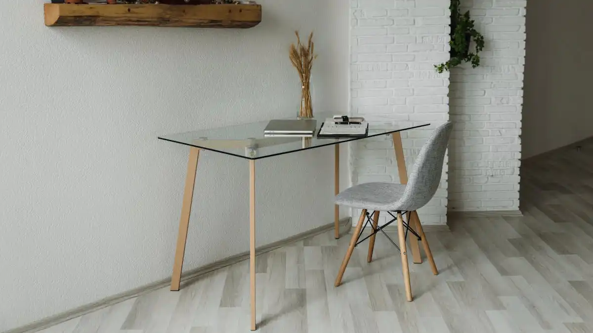 flooring with table and chair